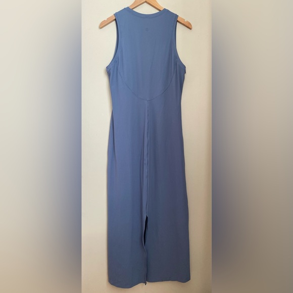 Lululemon All Aligned Ribbed Midi Dress Washed Denim Size 12 Blue - Picture 5 of 13
